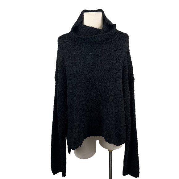 NWT BOBEAU Black Teddy Bear Turtle Neck Sweater (XL) - Picture 7 of 7